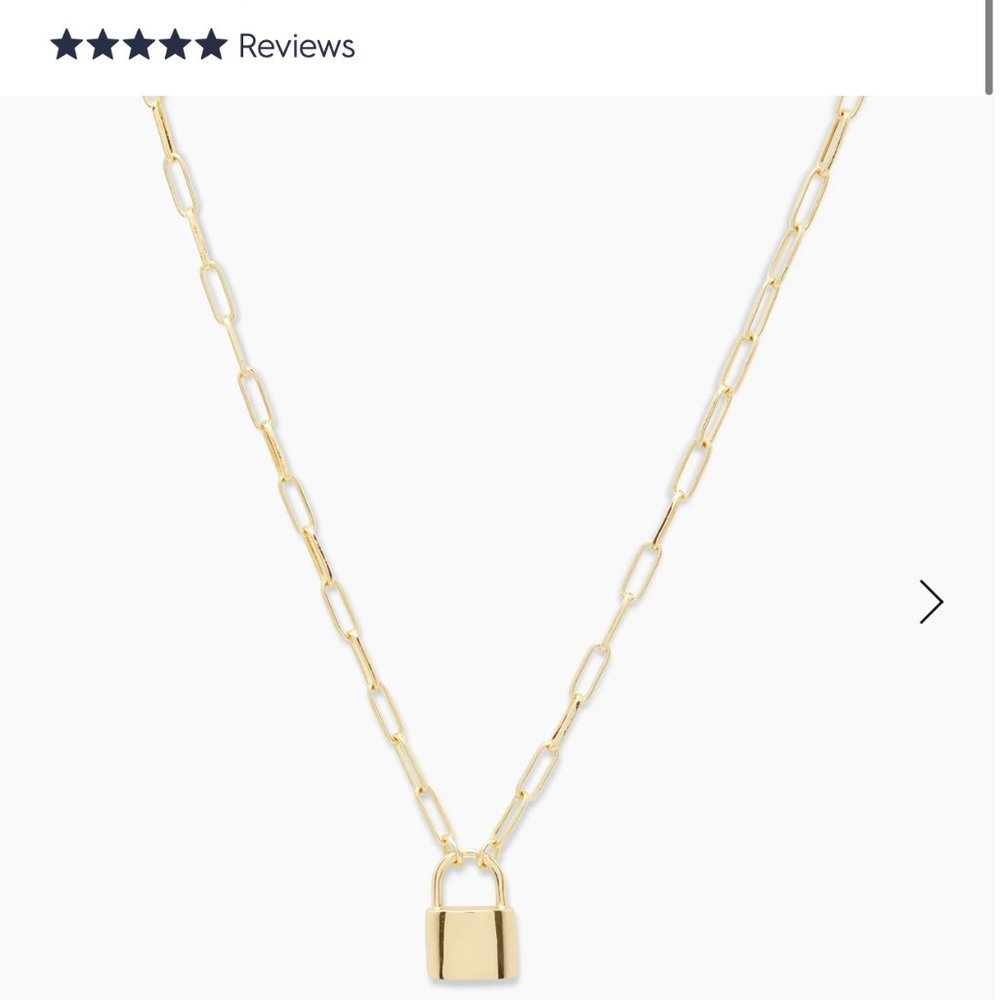 Gorjana Kara Padlock Charm Necklace